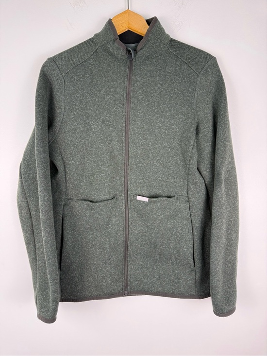 Figs Jackets & Blazers - Figs Men's Forest Green Full-Zip Sweater Jacket